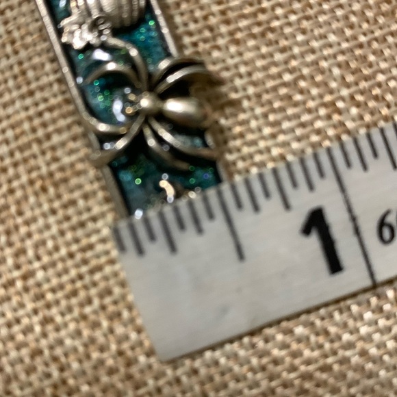 Halloween Spider Pumpkin Handmade Pendent Necklace 24” Chain New - Picture 6 of 7